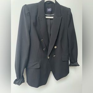 Marks & Spencer from England crop blazer/ jacket Black NEW! Sz US 10
